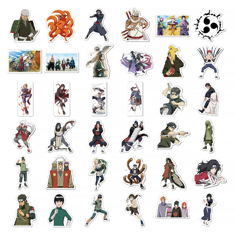 100Pcs Naruto Stickers Uzumaki Naruto Kakashi Uchiha Sasuke Itachi