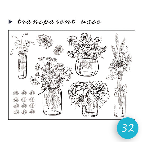 Natural Theme Acrylic Clear Stamp for Journaling — A Lot Mall