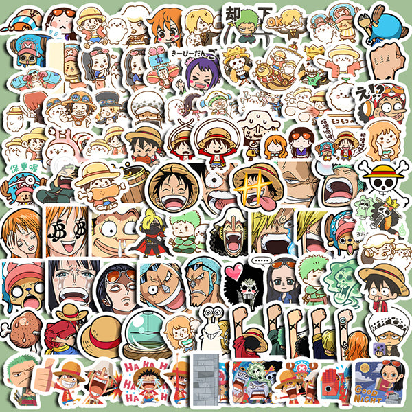 One Piece Anime Stickers 100 Pcs Set — A Lot Mall