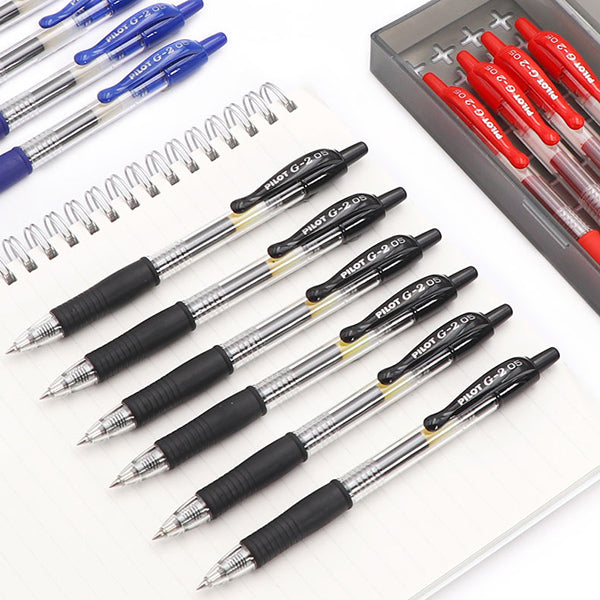 Pilot Juice Retractable Premium Gel Ink Roller Ball Pens, Ultra Fine Point  0.38mm, Black, Blue, Red and Blue Black Ink, Each 1 Pen- value Set of 4