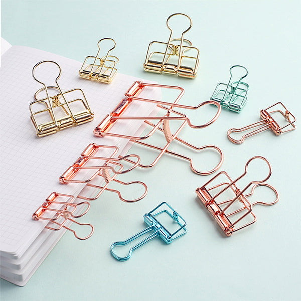 105 Pcs Binder Paper Clips, Assorted 6 Sizes for Office,Teacher Gifts and  Kitchen,Colored Binder Clips 6 Different Sizes