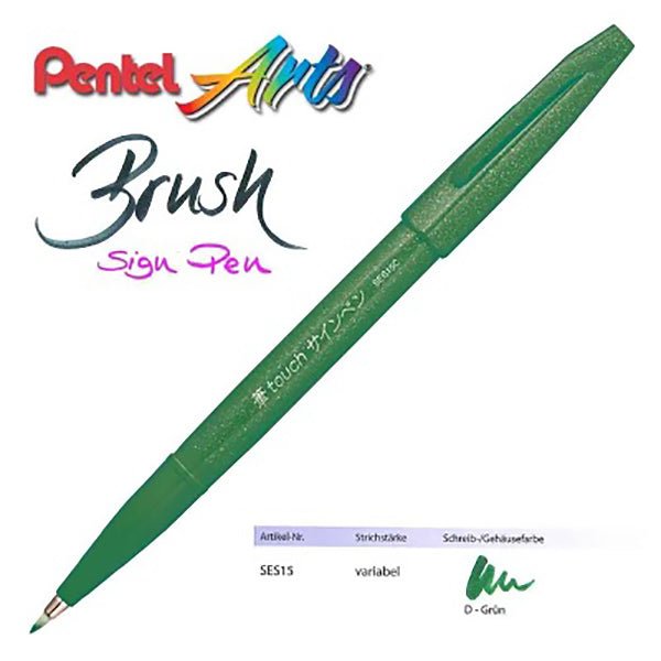 Pentel Fude Touch Brush Sign Pen 12 Colors BOX SET -  Norway