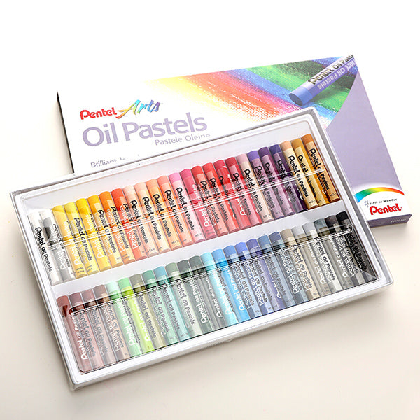 Pentel Oil Pastel Set - Assorted Colors, Set of 50