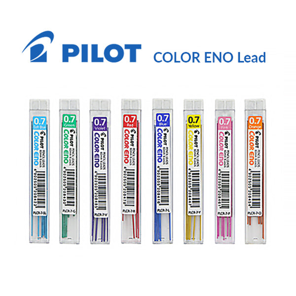 Pilot Color Eno Erasable Mechanical Pencil - 0.7 mm - 8 Color Bundle