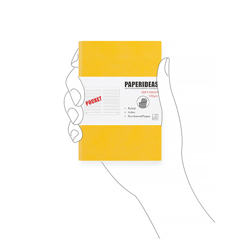 PAPERIDEAS Pocket Softcover A6 Notebook (Dotted/Grid/Lined) — A Lot Mall
