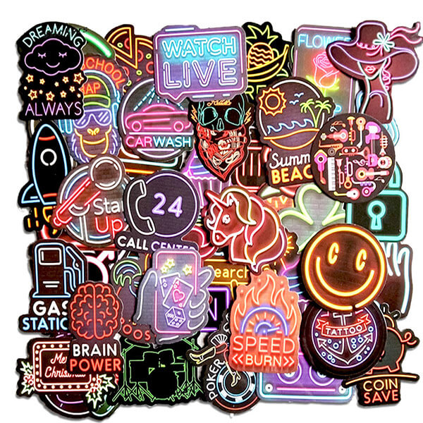 10/30/50 PCS American Retro Graffiti Stickers For Laptop