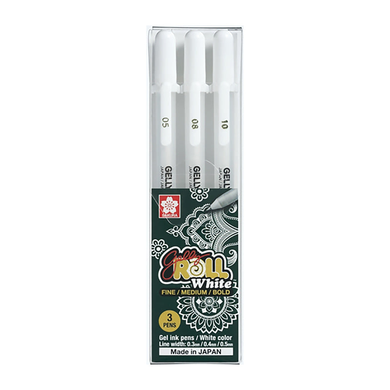 Gellyroll Sakura 10 White Gel Pen Made in Japan White Ink, Drawing Pens 
