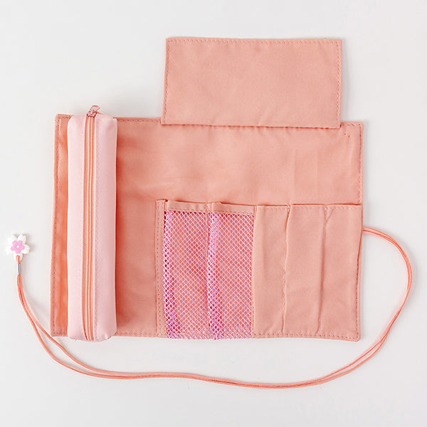 Sakura Japanese Roll Up Pencil Case (2 sizes) - Sew Modern Bags