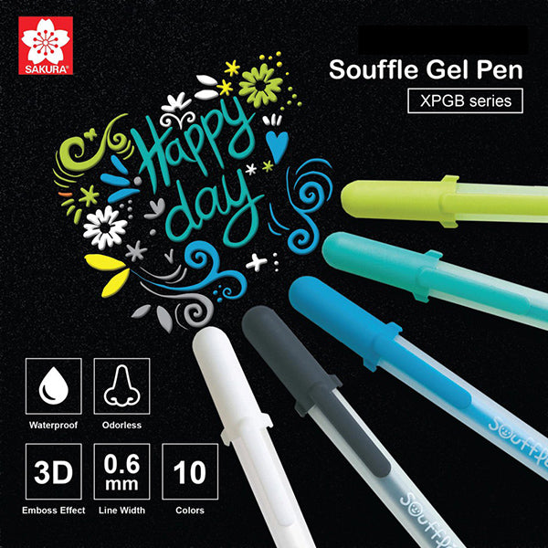 Sakura Gelly Roll Gel Ink Pen White/Basic/3D Pastel/ Glossy