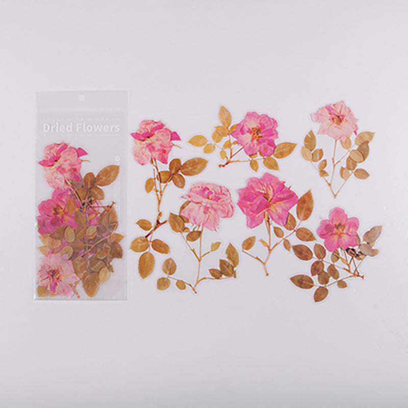 Translucent Botanical Flowers, Ferns and Leaves Stickers