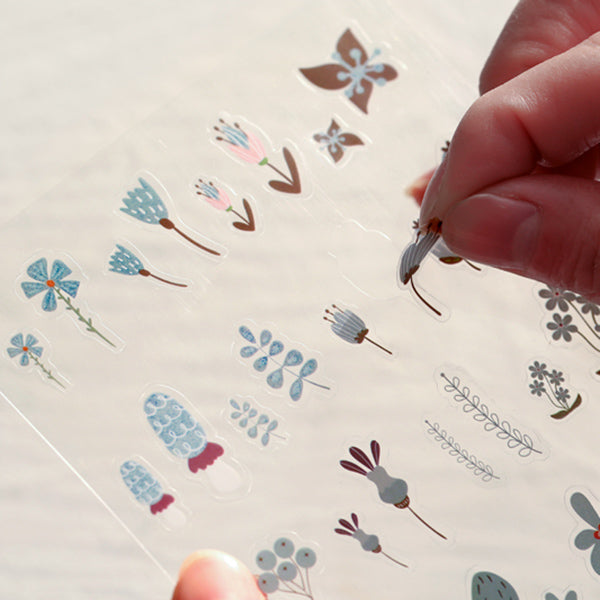 Translucent Seasonal Floral Stickers — A Lot Mall