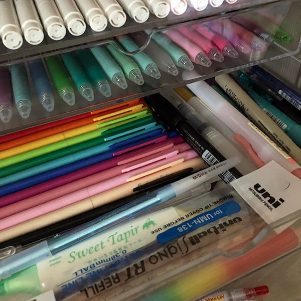 Translucent Pencil Stationery Holder Desk Organizer — A Lot Mall