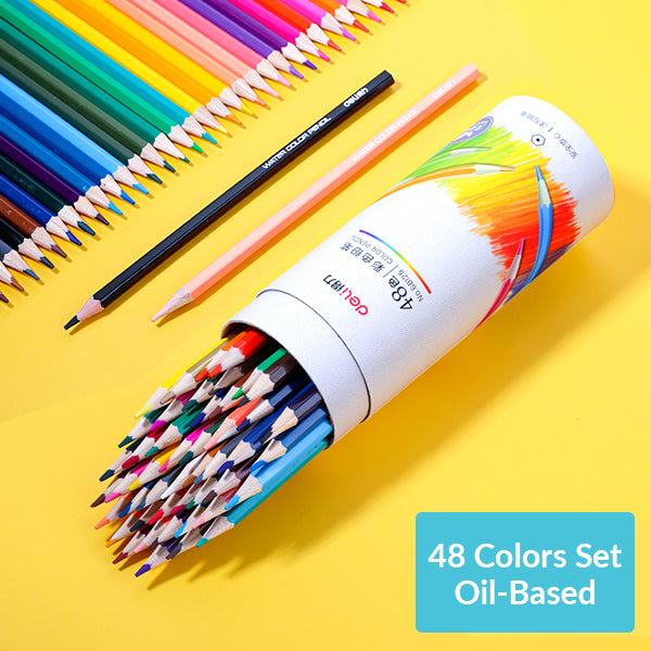 H & B Sketch Set, Colored Sketching Pencils, Watercolor & Metallic Pencil,  Art, Drawing & Sketching Pencil For Adult & Child (48Pcs Kit)