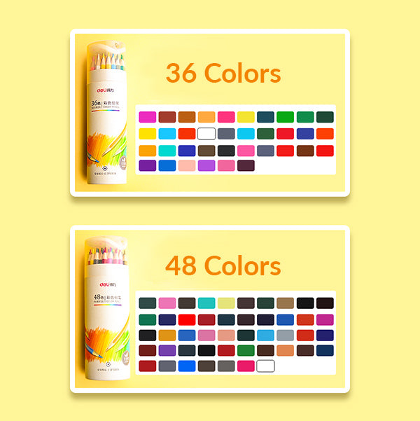 12/24/36/48 Colors Wood Pastel Colored Pencil Set Oil Colour Lead