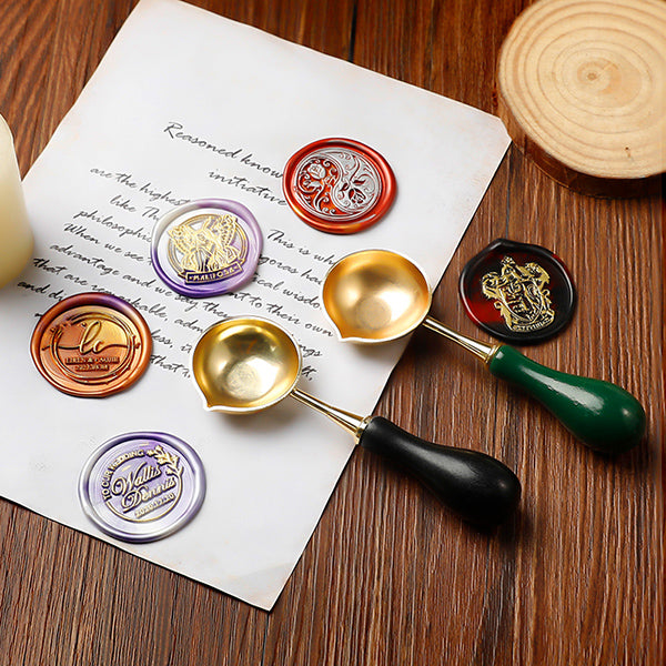  Wax Seal Warmer Wax Seal Kit Wax Melting Pot Wax Seal Furnace  with Wax Melting Spoon for Wax Sealing Stamp Wax Seal Spoon Holder for  Letter Envelope Stamp : Arts, Crafts