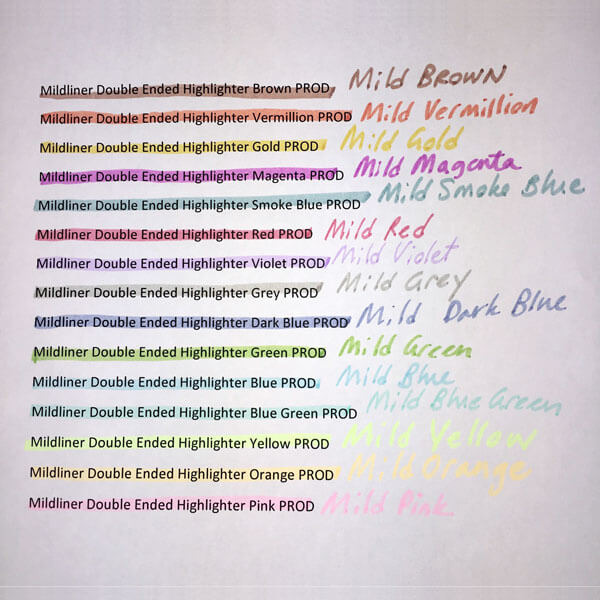 Zebra Mildliner Double-Sided Highlighter - Fine / Bold - Mild Dusty Pink